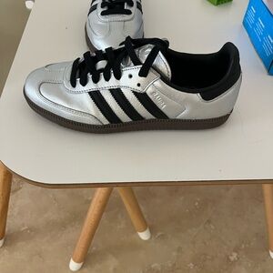 adidas Women's Samba OG Shoes Black/Silver Size 7.5